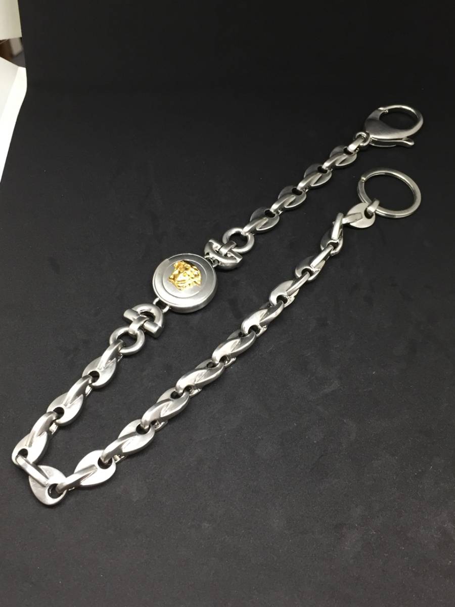 激レア 圧巻 VERSACE ヴェルサーチ メデューサ ウォレットチェーン