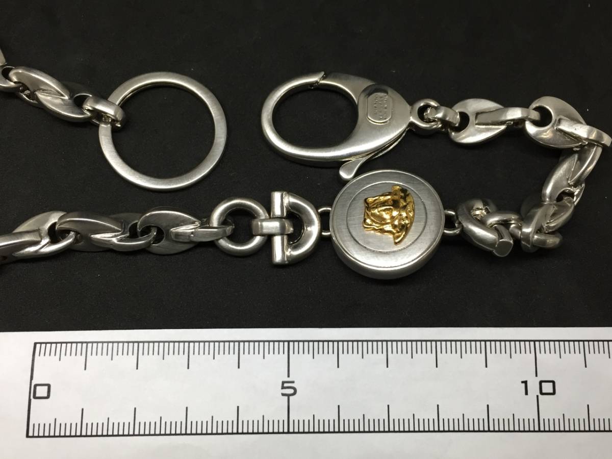 激レア 圧巻 VERSACE ヴェルサーチ メデューサ ウォレットチェーン