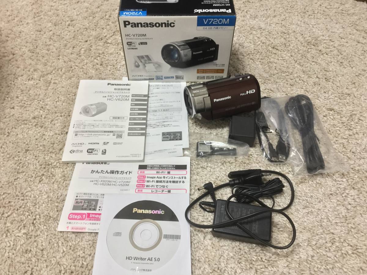 ☆Panasonic HC-V720M 付属品完備 ビデオカメラ パナソニック 本体