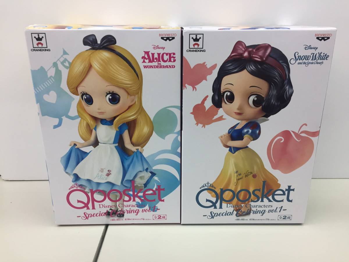 未開封 ディズニー キャラクターズ Qposket vol.1 アリス 白雪姫 全2種セット