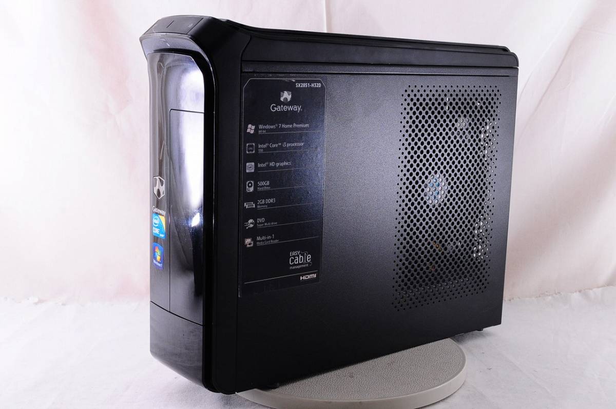 ★良品★GATEWAY SX2851-H32D 最新Win10 快適i3 550 大容量500GB DVD作成 Office