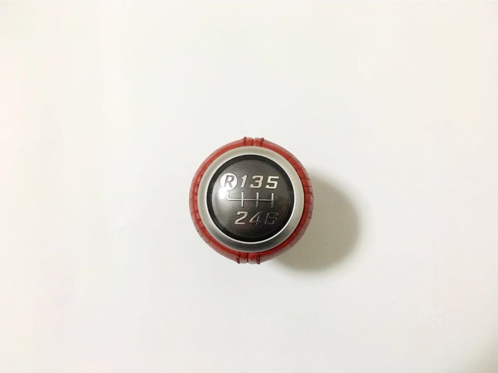 トヨタ TOYOTA ZN6 86 純正 6MT シフトノブ 赤 レザー 皮巻 GT