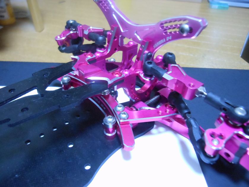3RACING SAKURA D4 RWD ほぼフルオプ ピンク！ サクラD4 ラジドリ 2駆ドリ