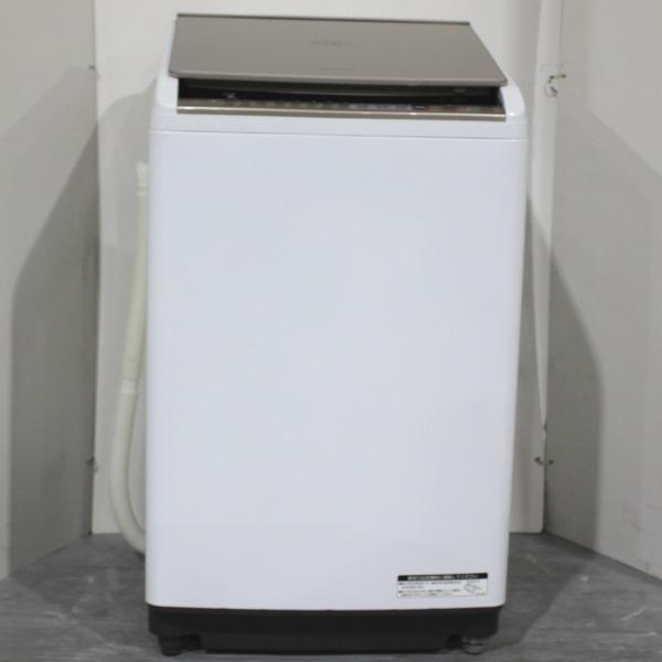 日立　HITACHI　ビートウォッシュ　タテ型洗濯乾燥機　BW-DV80B　8.0kg　2017年製　シャンパン　【分解洗浄済】　171103701