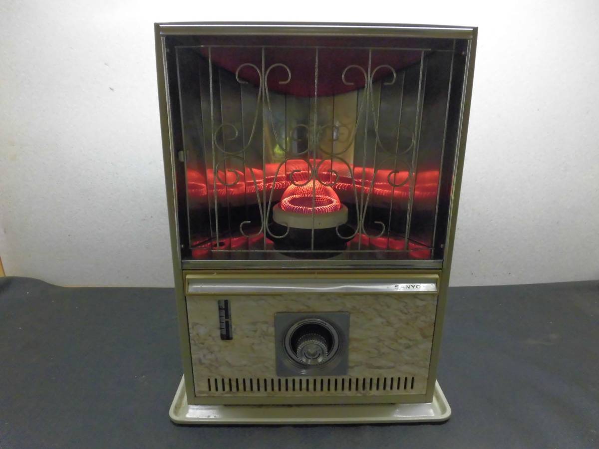 石油ストーブ サンヨー Yahoo!オークション キャンプ 昭和レトロ 三洋 
