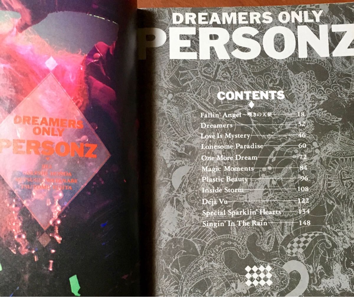 ☆ PERSONZ バンドスコア DREAMERS ONLY 楽譜 パーソンズ ドリーマーズ
