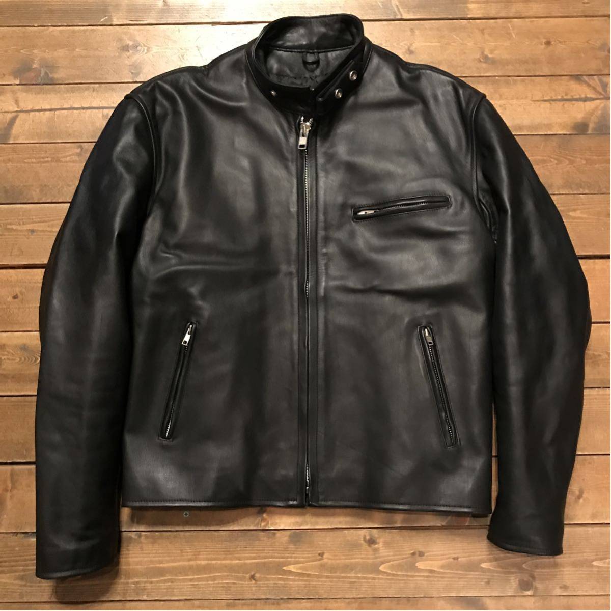 1427HORNWORKSホーンワークスシングルライダースジャケットXL