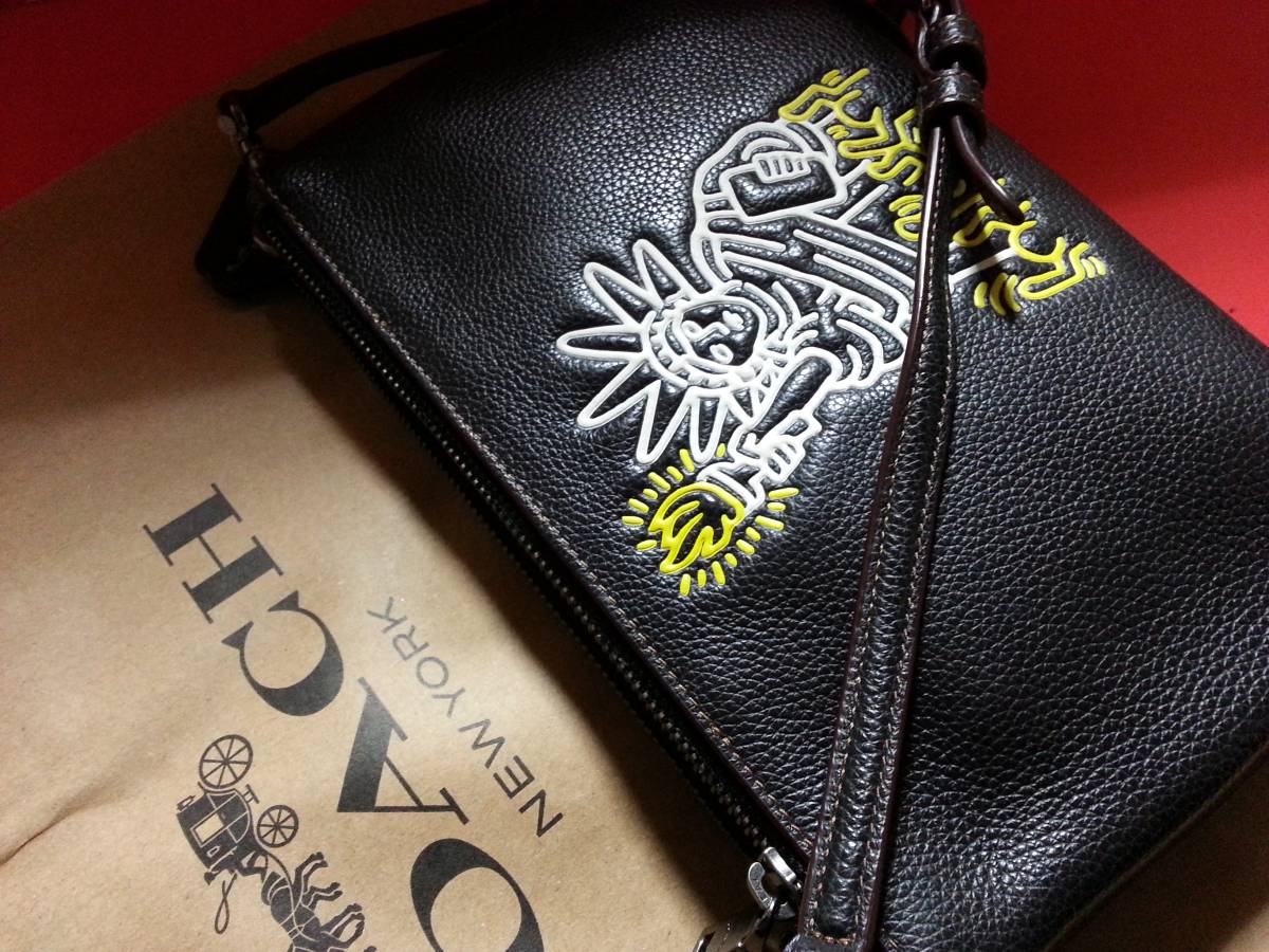 COACH キースヘリング 財布 新品 コーチ」ミッキー×キース・ヘリング 