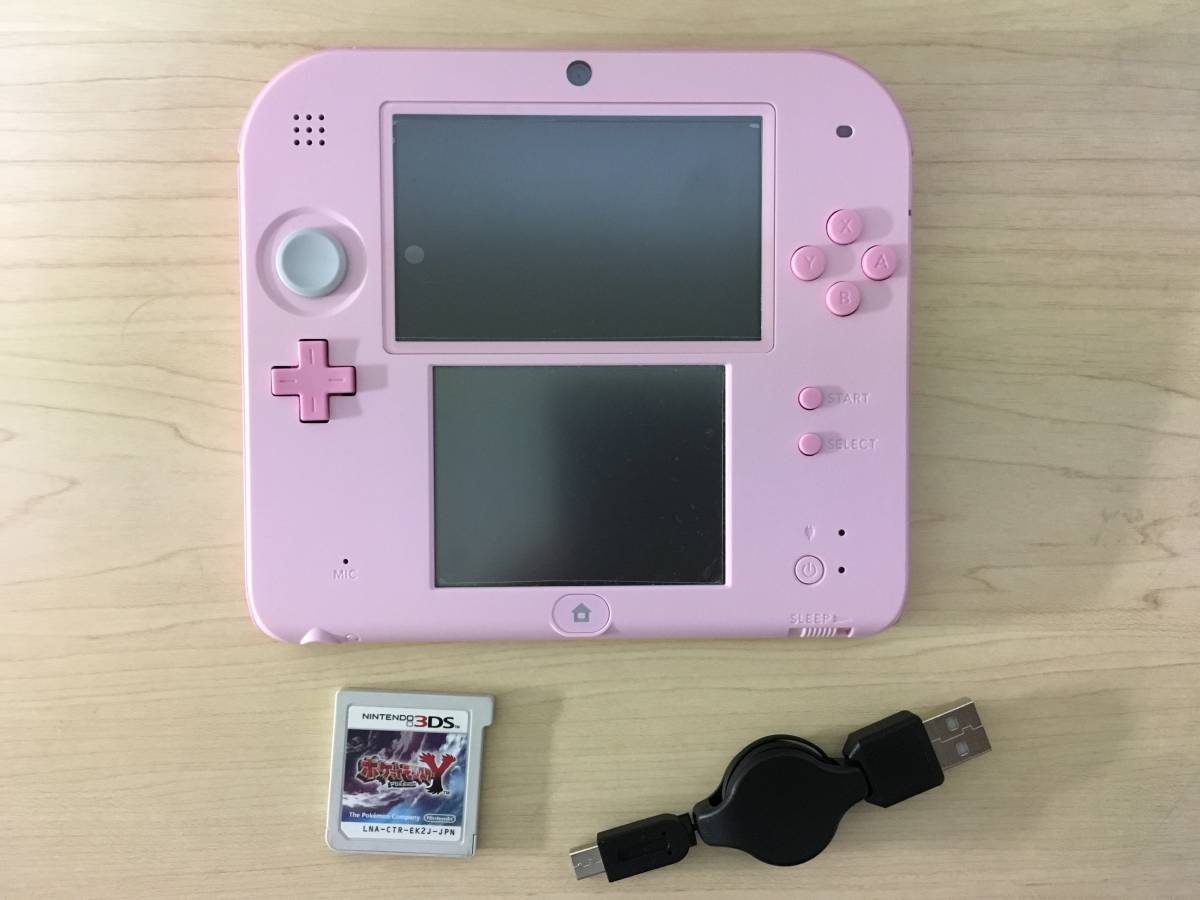 任天堂 3DS本体 ミスティピンク ジャンク おまけソフト7本付 SDカード