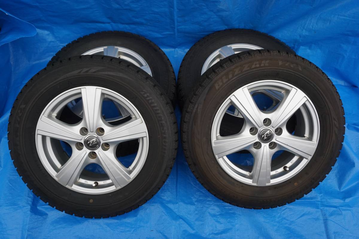 ☆バリ溝 ブリジストン VRX 195&frasl;65R15 15インチ アルミ付 4本