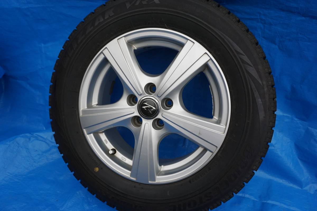 ☆バリ溝 ブリジストン VRX 195&frasl;65R15 15インチ アルミ付 4本