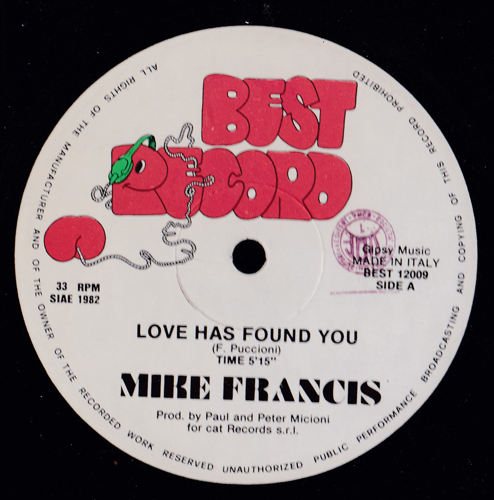 人気定番，爆買い イタロブギー12inch MIKE FRANCIS / Love has found you Best(ディスコ)｜売買されたオークション情報、yahooの商品情報をアーカイブ公開 - オークファン ディスコ