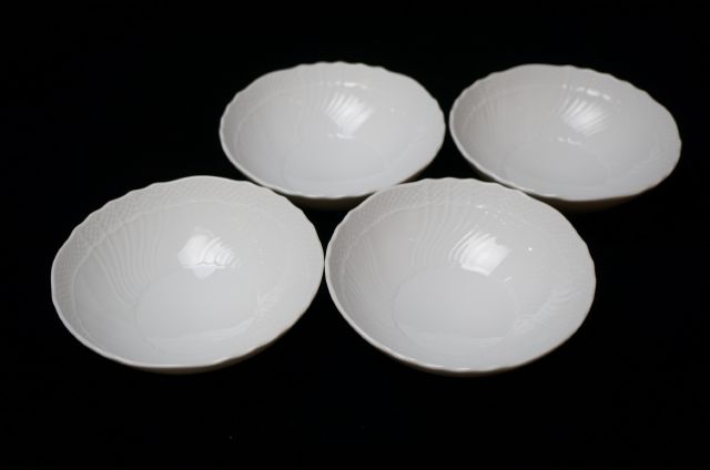 【美品】リチャードジノリ ベッキオホワイト ボウル皿 4枚 16cmプレートセット 番号S1327
