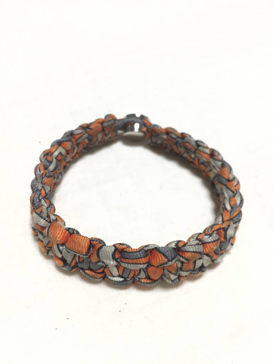 1円～ 売切 HERMES エルメス シルクツイル ブレスレット オレンジ　　　