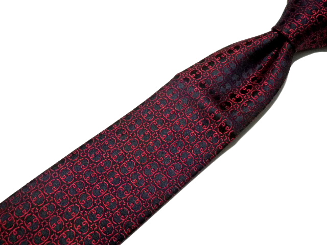 ◆Charvet/シャルベ◆妖艶 美発色 高級 ジャカード シルクネクタイ 3.3万