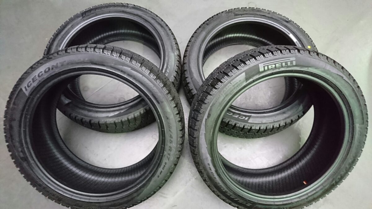 バリ溝！ 数百キロ使用 ピレリ アイスコントロール 215/45-17 4本 スタッドレス PIRELLI ICECONTROL 