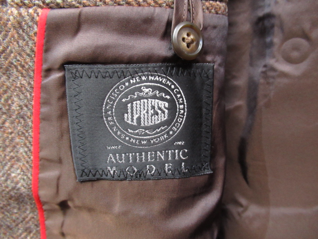 2121a15★極上★J.PRESS / Jプレス 贅沢リッチな ヘリンボーン ツイード ウール 3B テーラードジャケット サイズ94-84-170 AB5