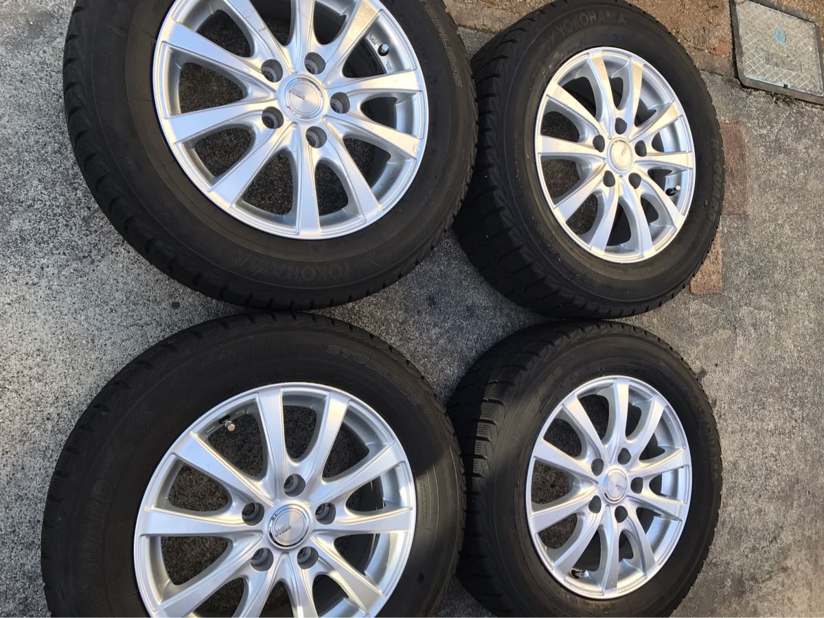 195/65R15スタッドレスホイール4本セット スタッドレスタイヤ+アルミ