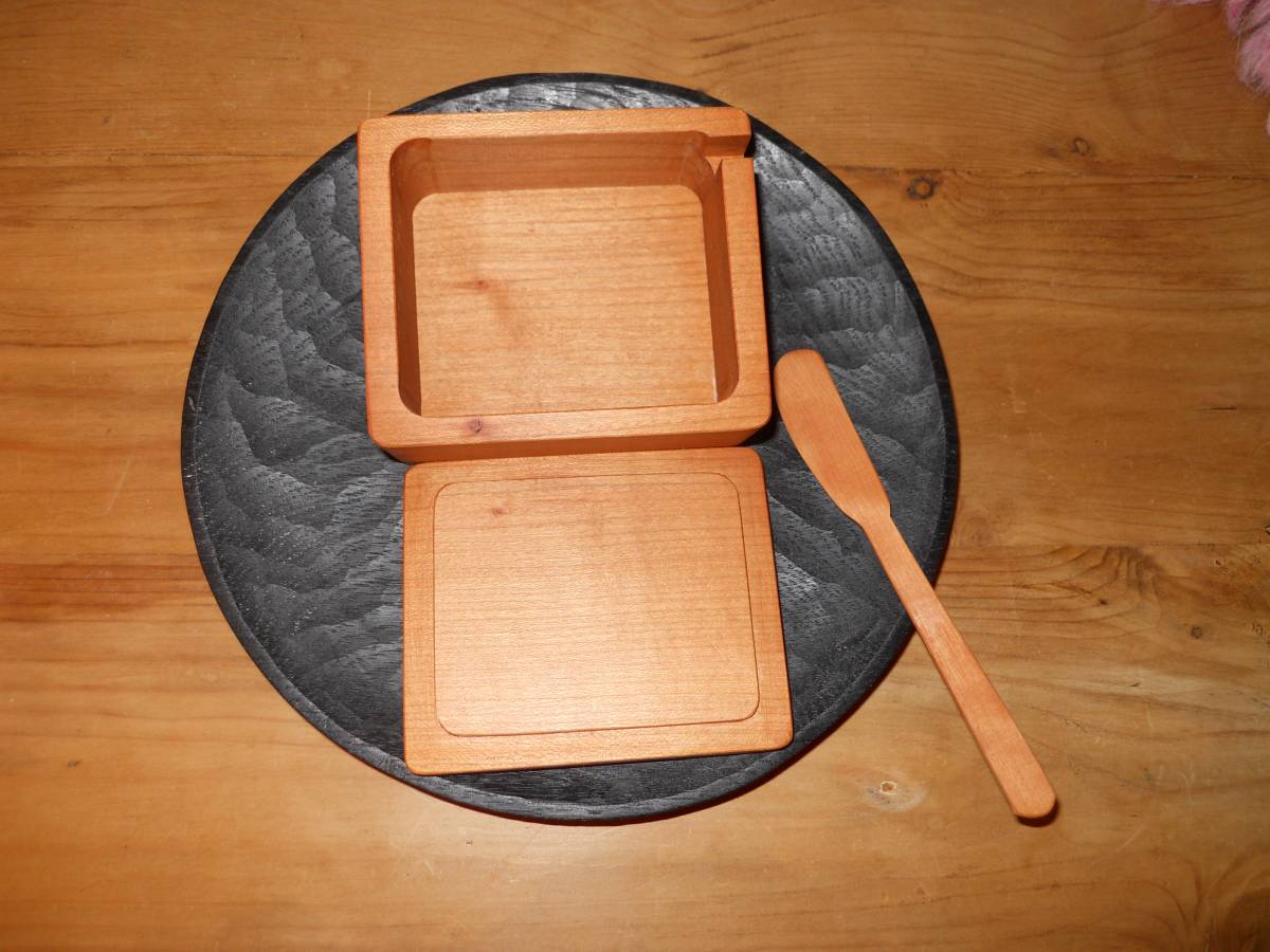 三谷龍二 木工作家 稀少初期作 バターケース&ナイフ ペルソナシタ