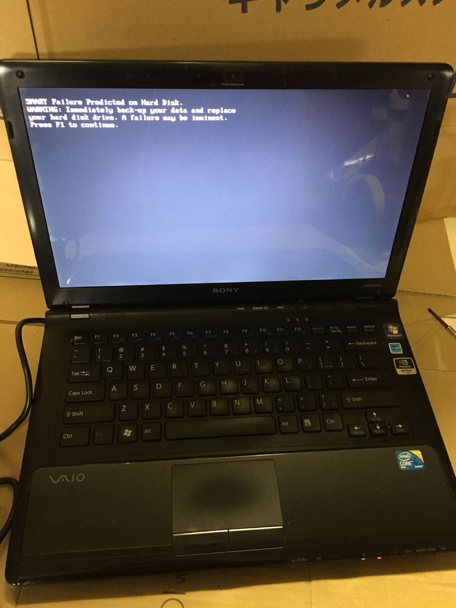 SONY VPCEB49FJ Vaio Win7 Core i5 480M 2.66GHz 4GB 500GB□現状品