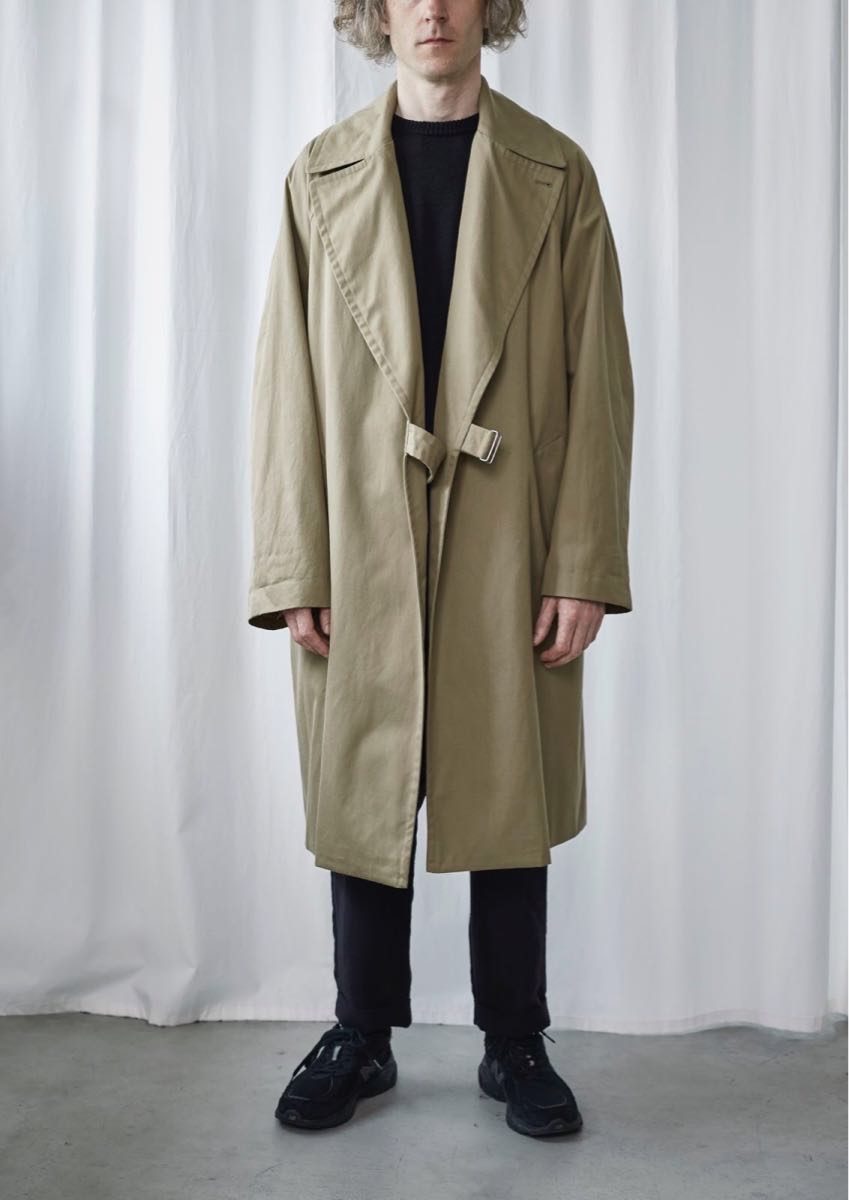comoli 2017SS】 タイロッケンコート カーキベージュ サイズ1