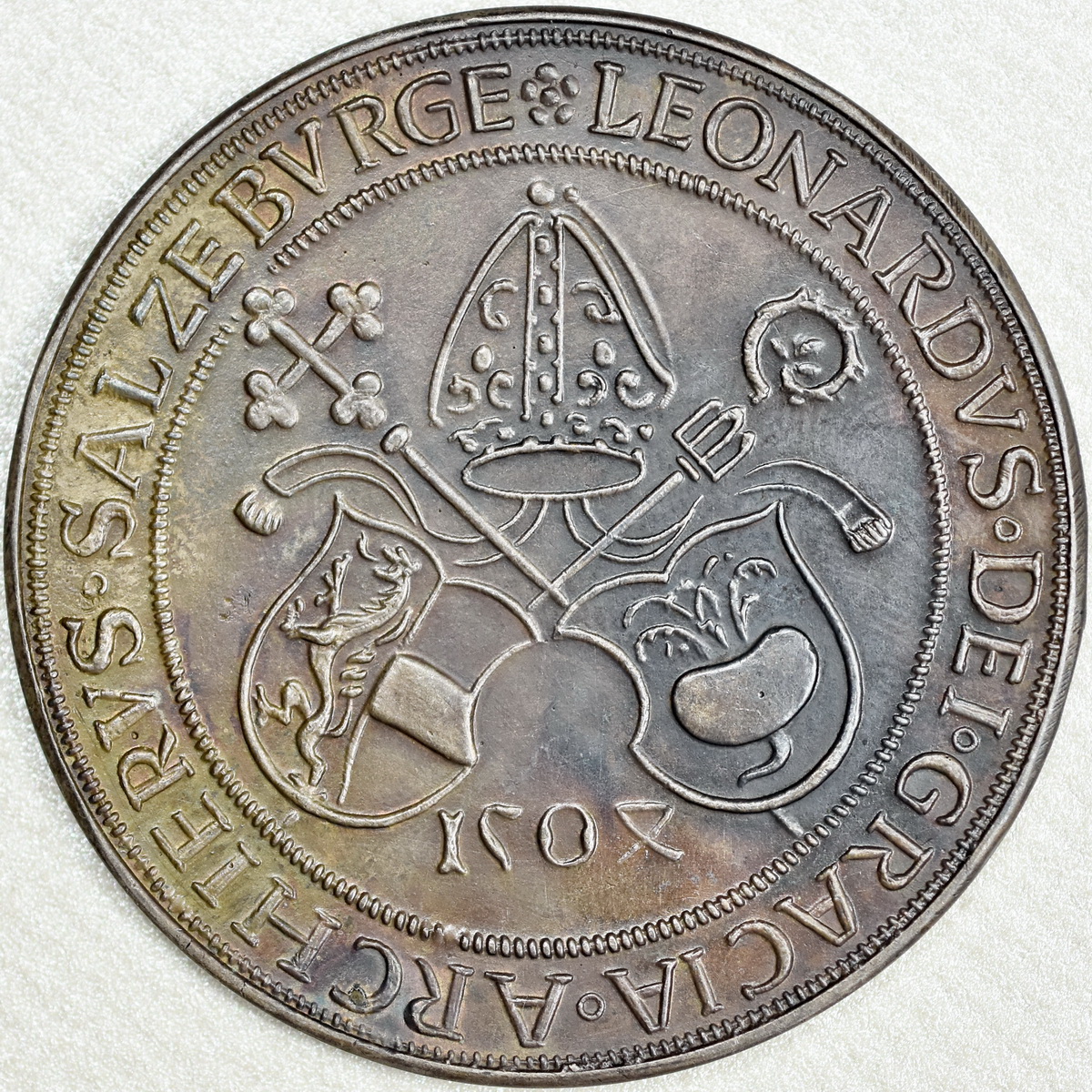 コイン 神聖ローマ帝国銀貨 大型銀貨 1705年銘 トーン 極美-アウトレットの通販サイト