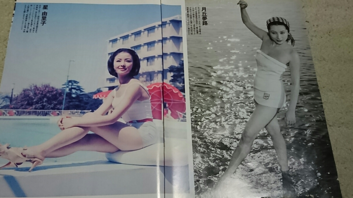 昭和の女優 水着 週刊ポストグラビア切り抜き８ページ 大原麗子 月岡夢路 星由里子 北原三枝 倍賞千恵子 酒井和歌子 朝丘雪路 アイドル 芸能人 売買されたオークション情報 Yahooの商品情報をアーカイブ公開 オークファン Aucfan Com