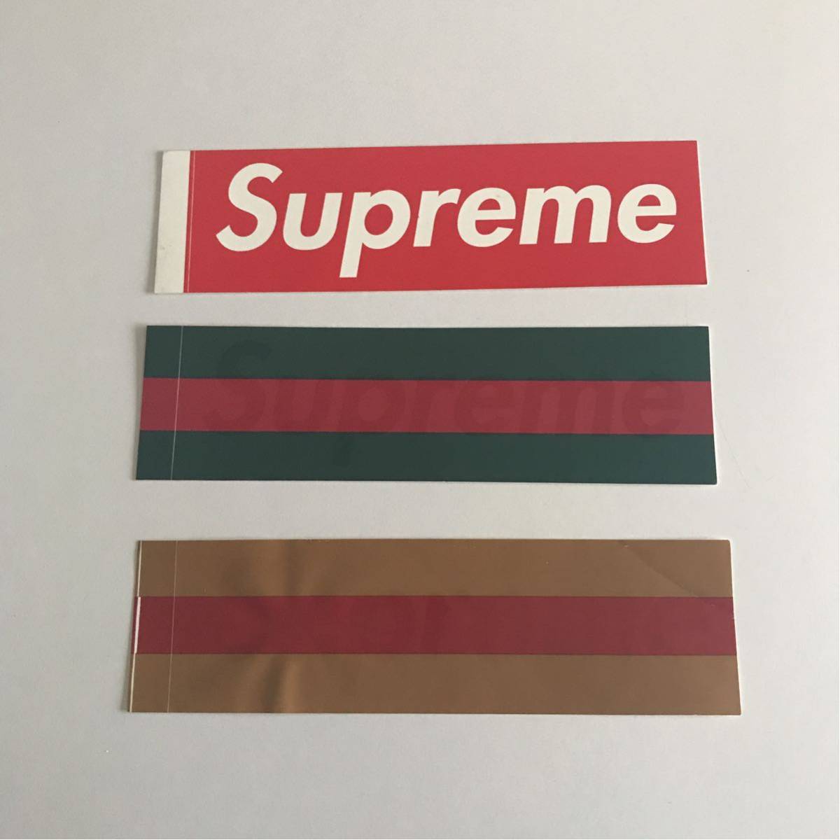 supreme gucci ステッカー ボックスロゴ ブランド別 ファッション