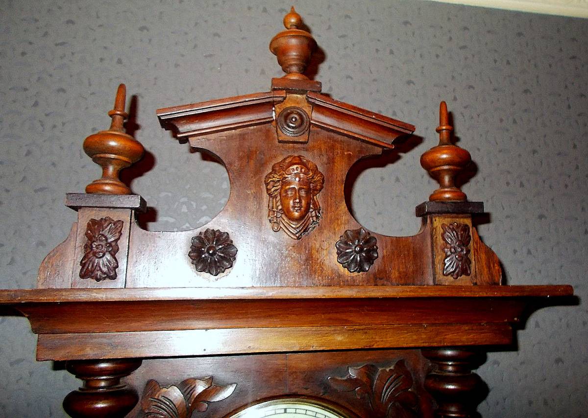 グスタフベッカー Gustav Becker ドイツ ユンハンス 柱時計 古時計