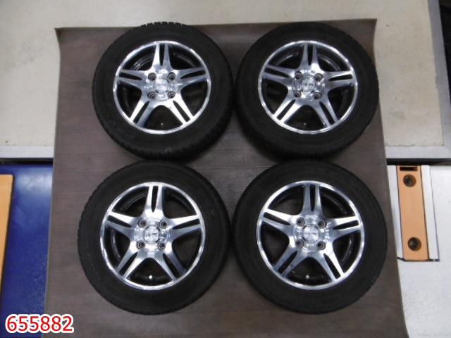 中古 13インチスタッドレスアルミホイールセット 155/65r13 155/65-13 