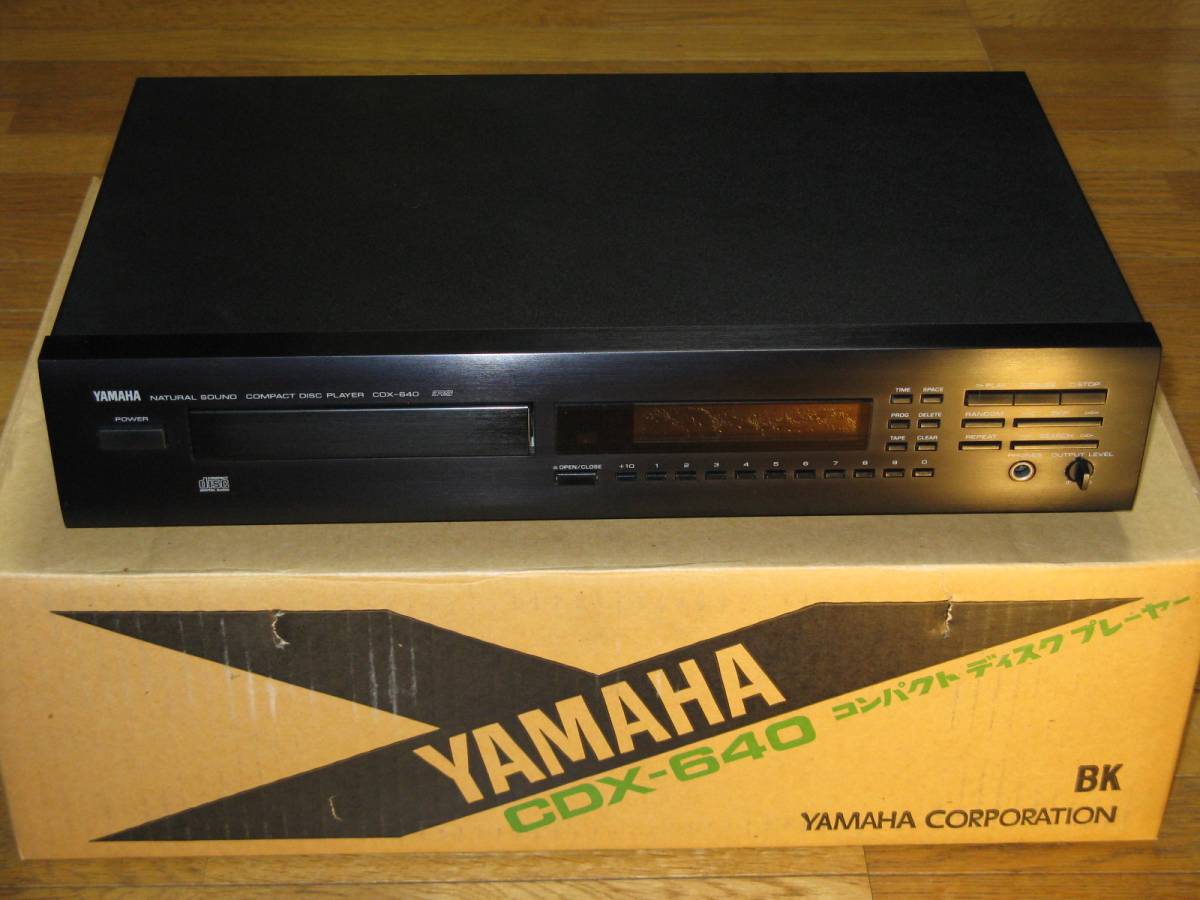 当時の名機YAMAHA ヤマハ CDX-640 CDプレイヤー（CDデッキ）高音質美品
