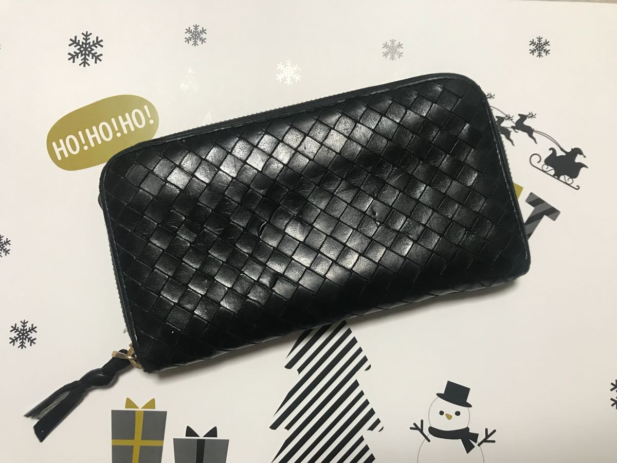 年末限定【新品未使用】BOTTEGA VENETA 長財布 ジップ 長財布 BOTTEGA