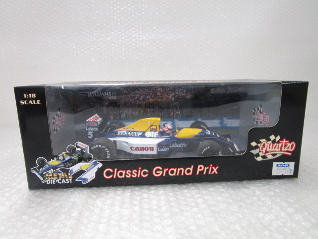 Quartzo 1/18 ウィリアムズ ルノー FW14B 1992 #5 /ミニカー
