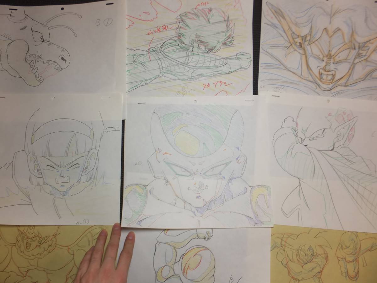 ドラゴンボールZ！セル画肉筆下絵！原画150枚！孫悟空孫悟飯ベジータ