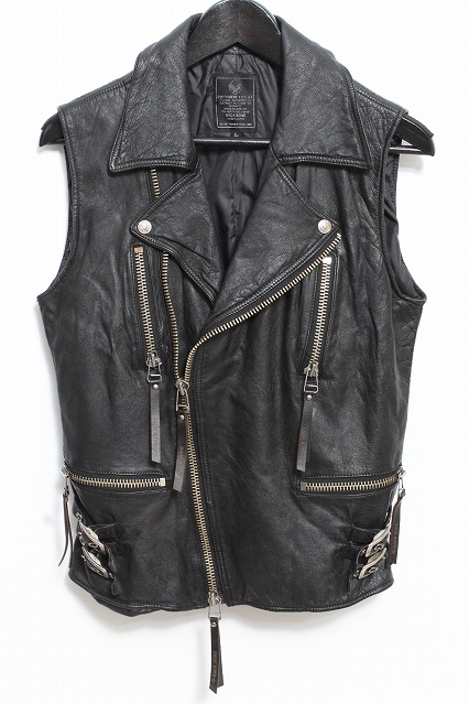  20％オフ BACKBONE ジャケット.レザーダブルライダースベスト(Mサイズ)｜売買されたオークション情報、yahooの商品情報をアーカイブ公開 - オークファン ジャンパー、ブルゾン一般
