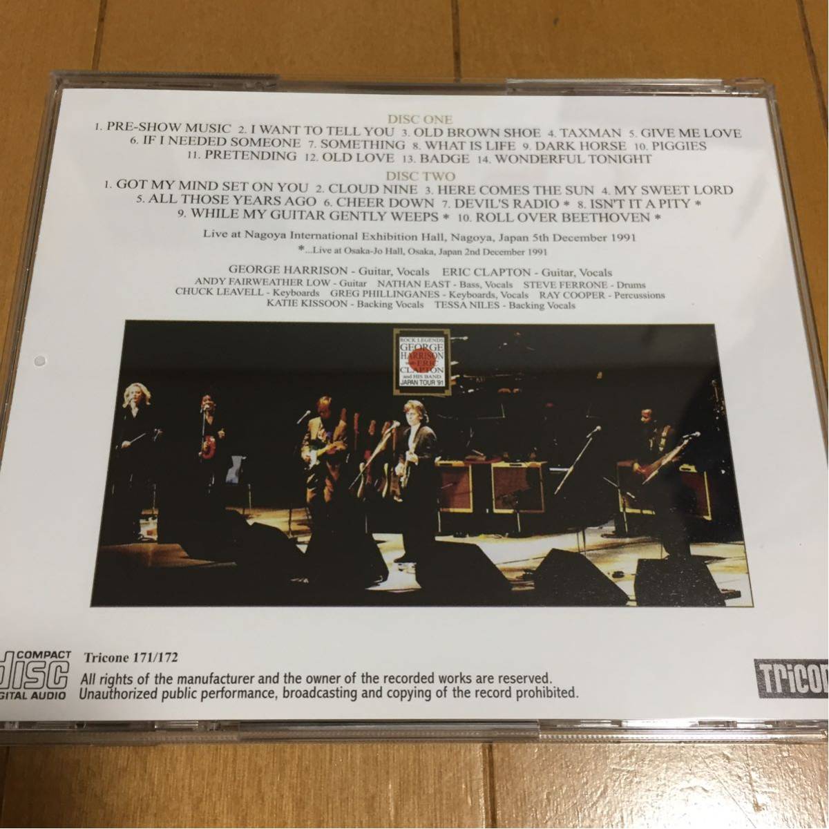 数量限定，2026】 George Harrison with Eric Clapton Nagoya 1991