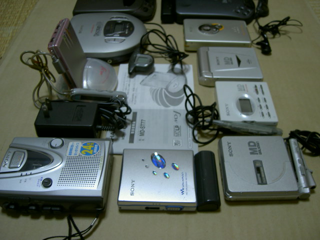 ジャンク品 カセット・CD・MDプレーヤー まとめて10台 WALKMAN
