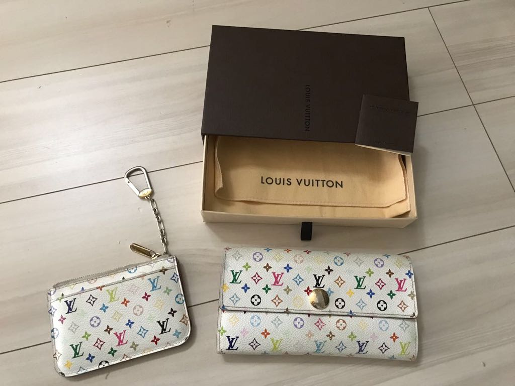 新作登場，送料無料 ルイヴィトン LOUIS VUITTON マルチ 白 長財布 キーケース 小銭 レディース(マルチカラーライン)｜売買されたオークション情報、yahooの商品情報をアーカイブ公開 - オークファン 服飾小物