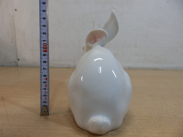 ☆有田焼 銘有り 一陶 兎 ウサギ焼き物 置物！K4097-80_5