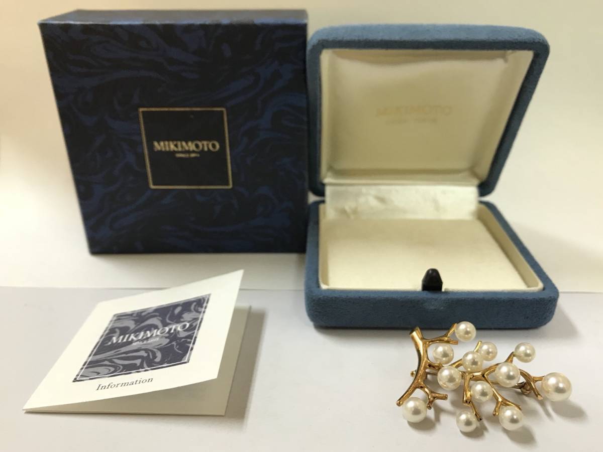 幸福の木 ブローチ MIKIMOTO ミキモト Kofuku no ki パール ピン 