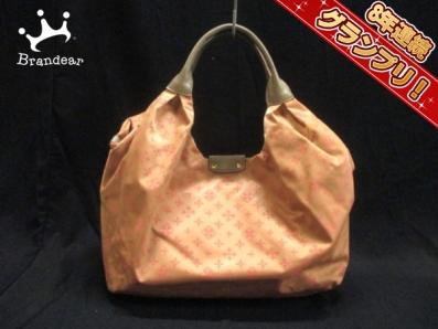 ラシット トートバッグ ピンクベージュ×グレー russet