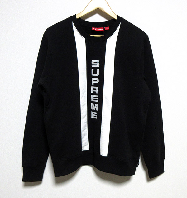 Logo Vertical Panel Supreme シュプリーム 17SS Crewneck Hooded 