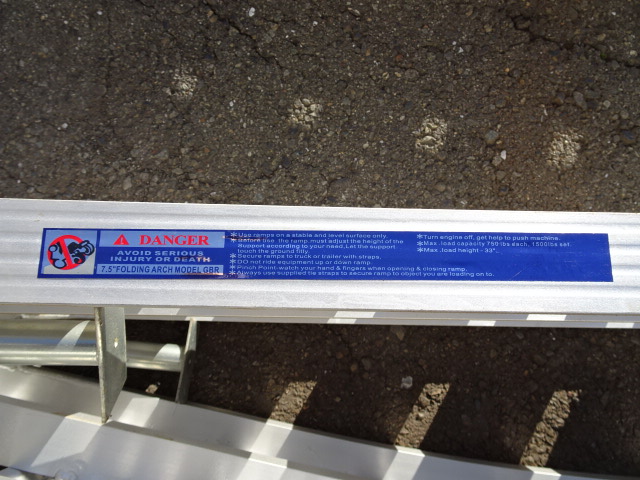 折りたたみ アルミラダーレール アルミブリッジ 歩み板 農機具 中古 