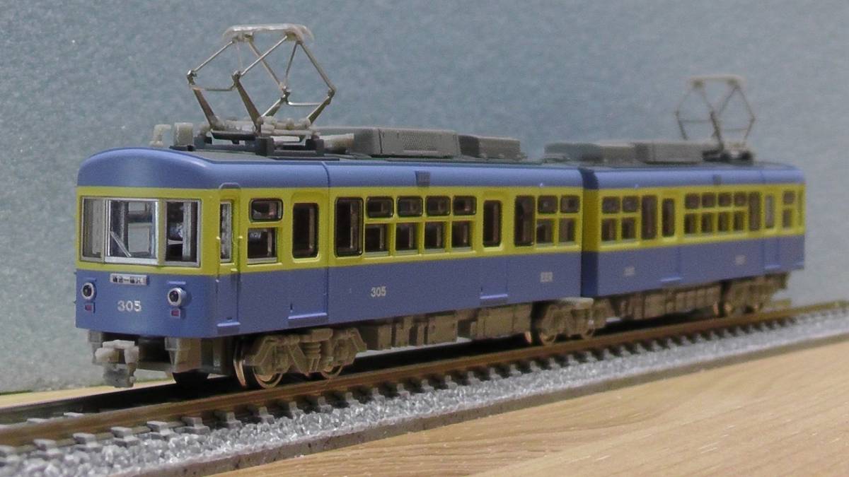 MODEMO モデモ NT71 江ノ島電鉄 300形 「305F 2灯型」”青電塗装” （M車