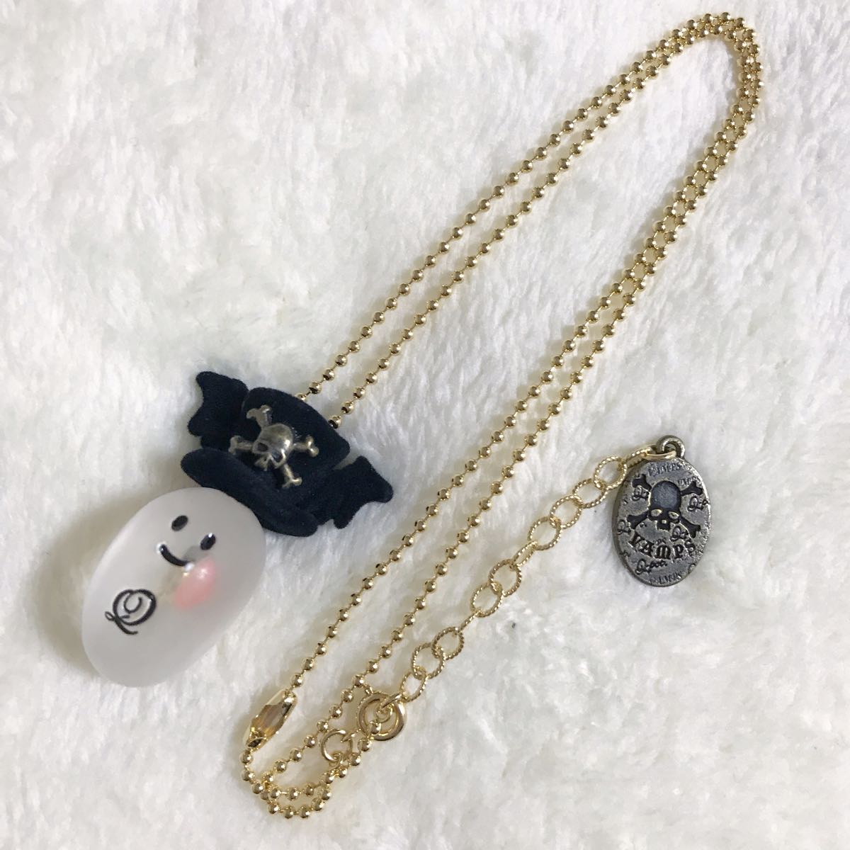 Q-pot. ×VAMPS HYDEゴーストネックレス+K.A.Zギターチャーム おばけ_2