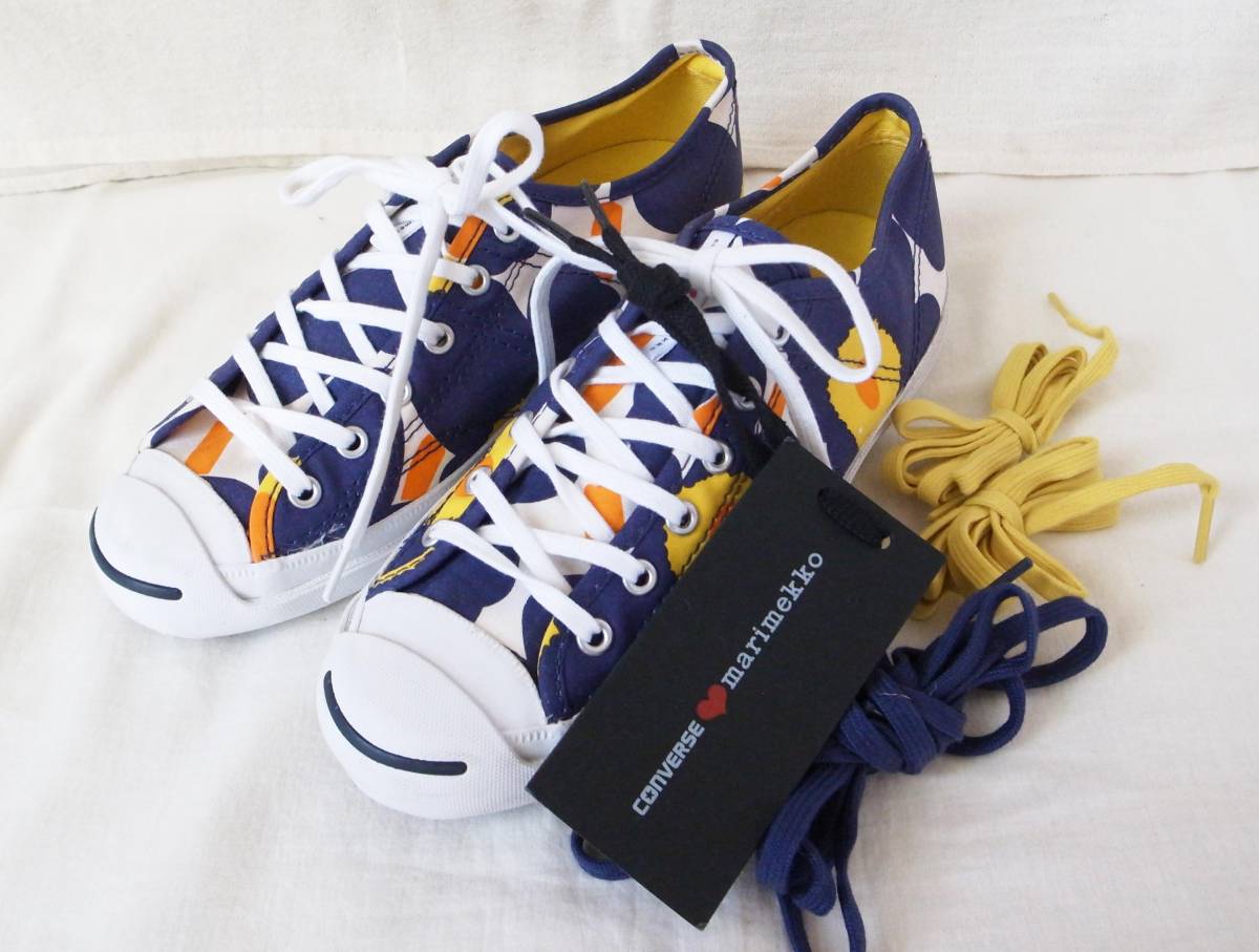 新品 converse × marimekko ウニッコ柄 限定ジャックパーセル US7/24 