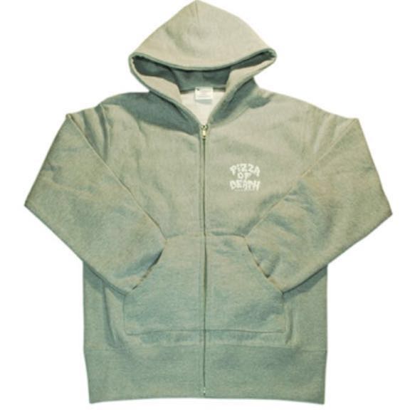 PIZZA OF DEATH グレー パーカーXL ZIP HOODIE PIZZA OF DEATH グレー