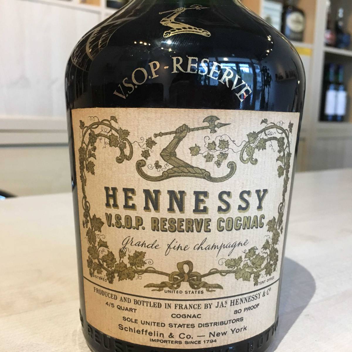 ヘネシー VSOP フィーヌシャンパーニュ スリムボトル グリーン 700ml