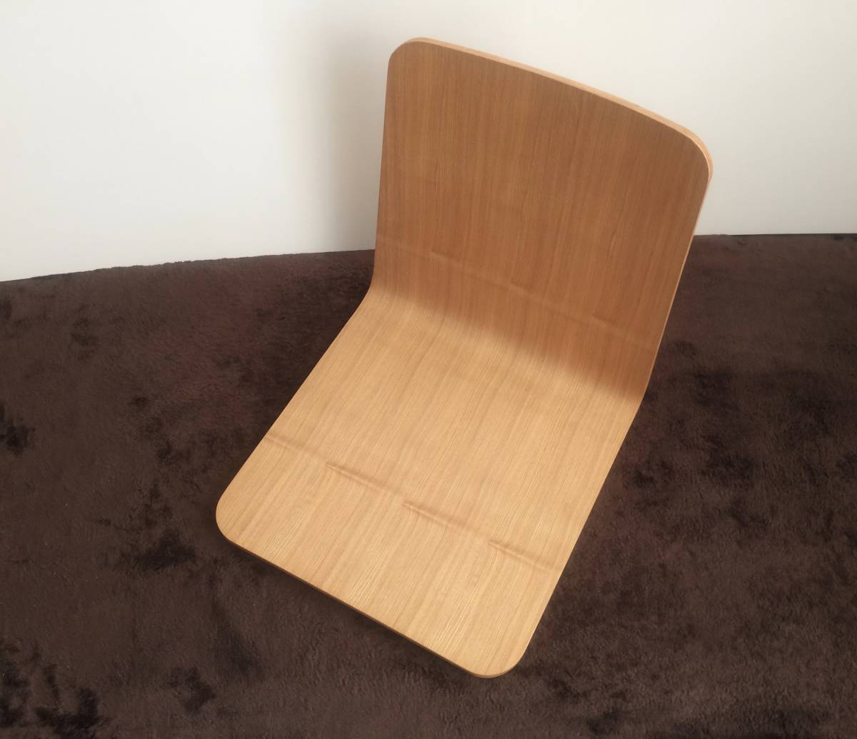廃盤モデル 無印良品 生産終了 グッドデザイン賞 タモ材 座椅子 MUJI