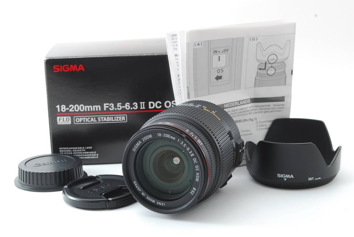 ☆極上美品☆ SIGMA シグマ 18-200mm F3.5-6.3 Ⅱ DC OS HSM